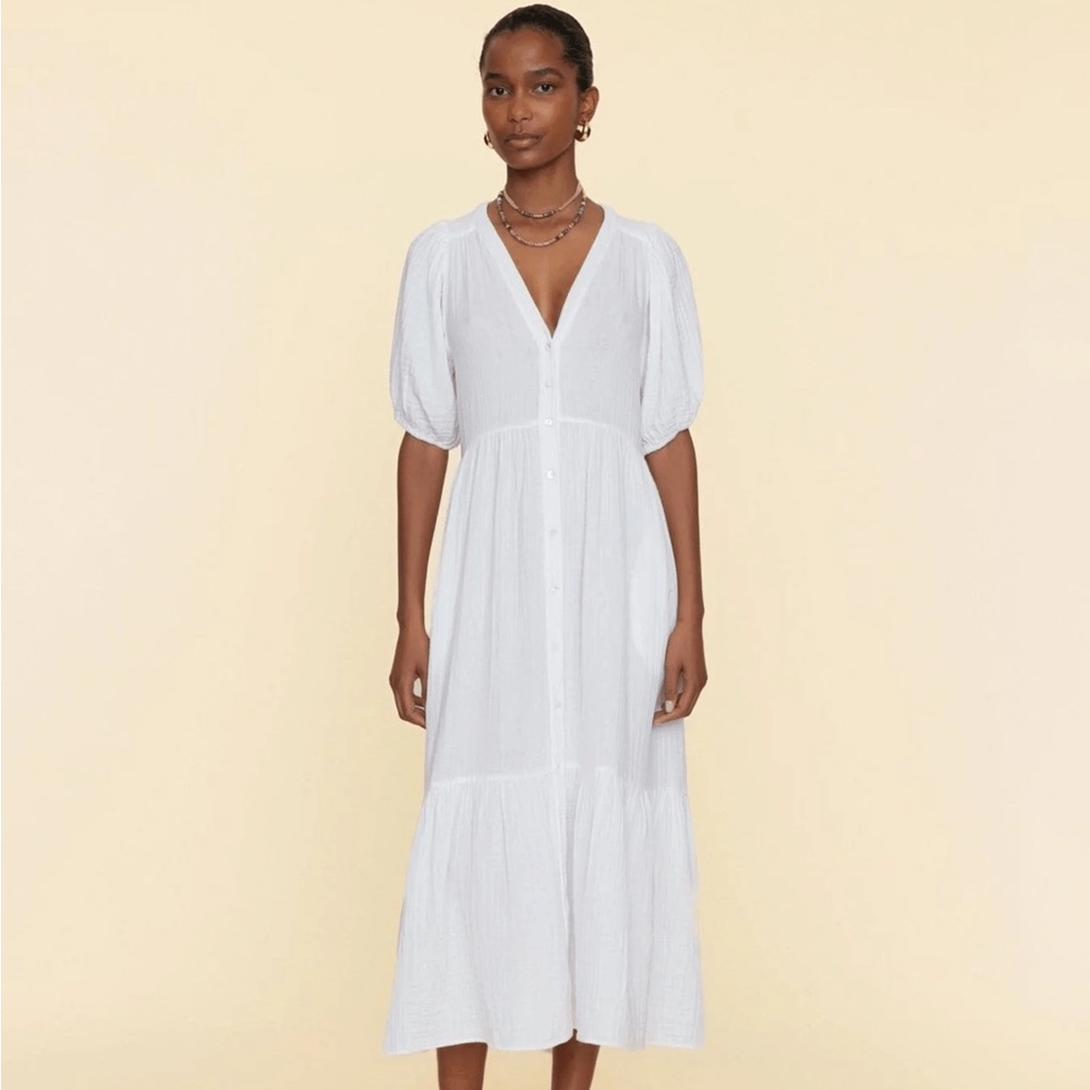 XiRENA White Lennox Midi Dress